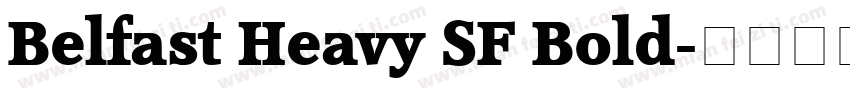 Belfast Heavy SF Bold字体转换
